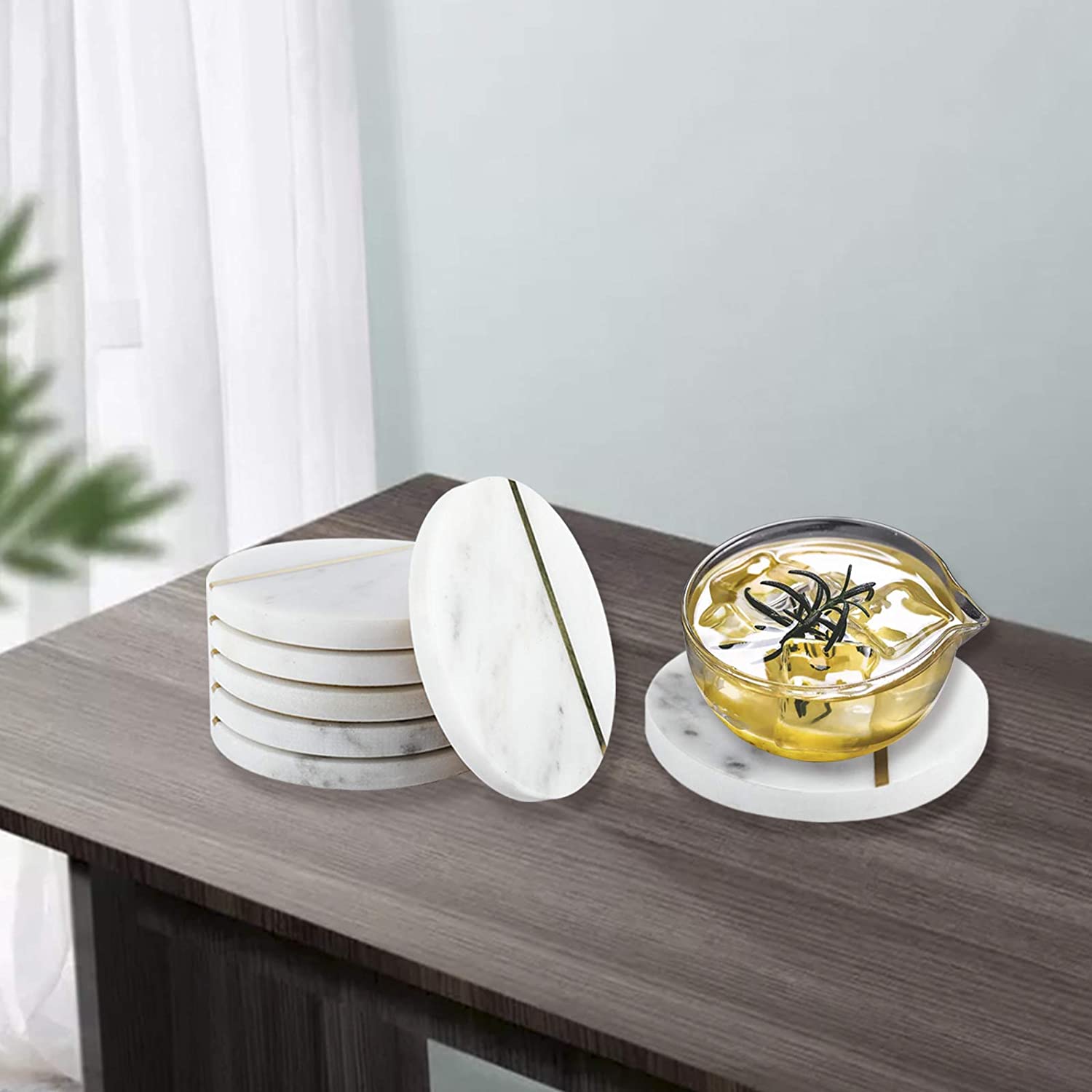 Mermer Altlık — Beyaz